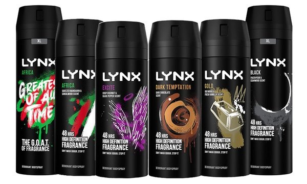 lynx deodorant and body sprays